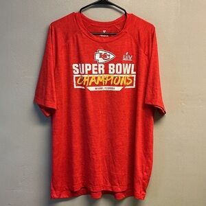 Kansas City chiefs Fanatics Red Graphic T-Shirt XXL 0249